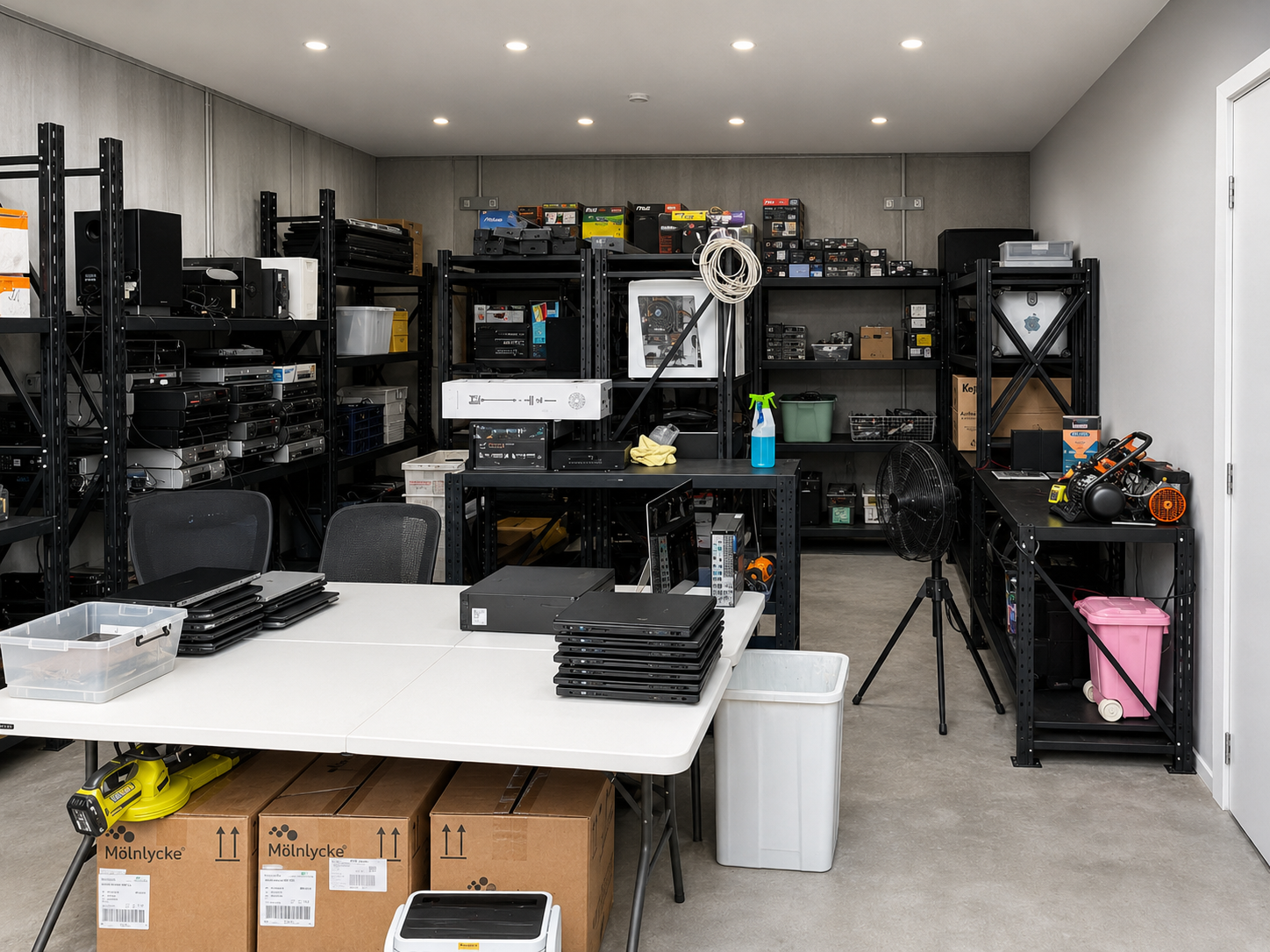 Inside The Recycle Project Penrith workshop for electronics drop-offs